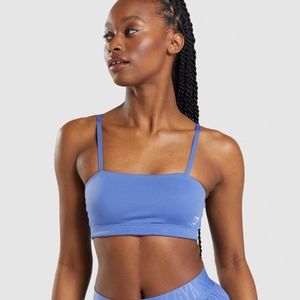 GYMSHARK BANDEAU SPORTS BRA: COURT BLUE
